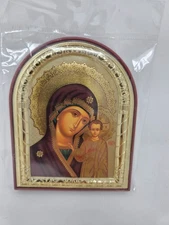 Virgin of Kazan Icon - Made in Russia - 4.1" x 3.55"