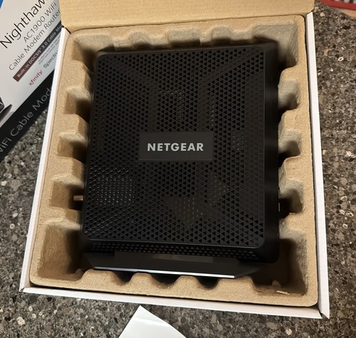 Xfinity Router Modem Black NETGEAR Nighthawk AC1900 C7000-100NAR WiFi Cable Modem Router Combo ...