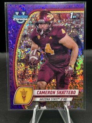 2024Bowman U Chrome 1st Cameron SkatteboPurple Mini-Diamond Refractor #/375
