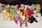 Ty Beanie Babies Bears Lot of  25 Vintage. Read Description