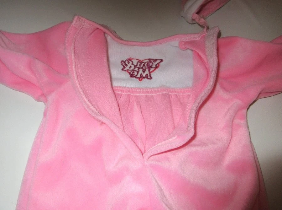 "Ropa para dormir y sombrero Baby You & Me Toys R Us rosa blanco para muñeca de 17"-18""" Foto 4 de 4
