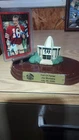 Joe Montana Signed Card With Hall Of Fame Sculpture