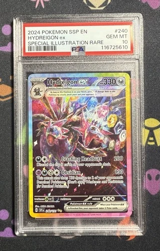 HYDREIGON ex 240/191 PSA 10 POKEMON SURGING SPARKS 2024 SIR