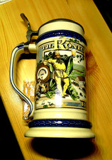 " TH. K&Ouml;NIG BIERBRAUEREI "- Krug-Humpen-Zinndeckel 0,75 Liter-!! ( N ) !!