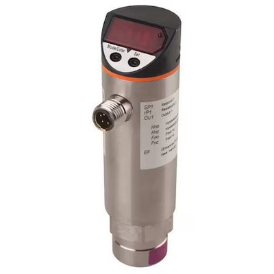 Ifm Pn4223 Pressure Switch, Standard, Spst, 1/4 In Npt, 0 To 363 Psi Range,