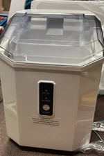 9.45 in.44 lbs.Countertop or Portable Nugget/Pebble Ice Maker in White Item-1008