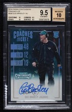 2016 Contenders Coaches Cracked Ice Ticket 12/24 Gus Bradley BGS 9.5 Auto 0c3