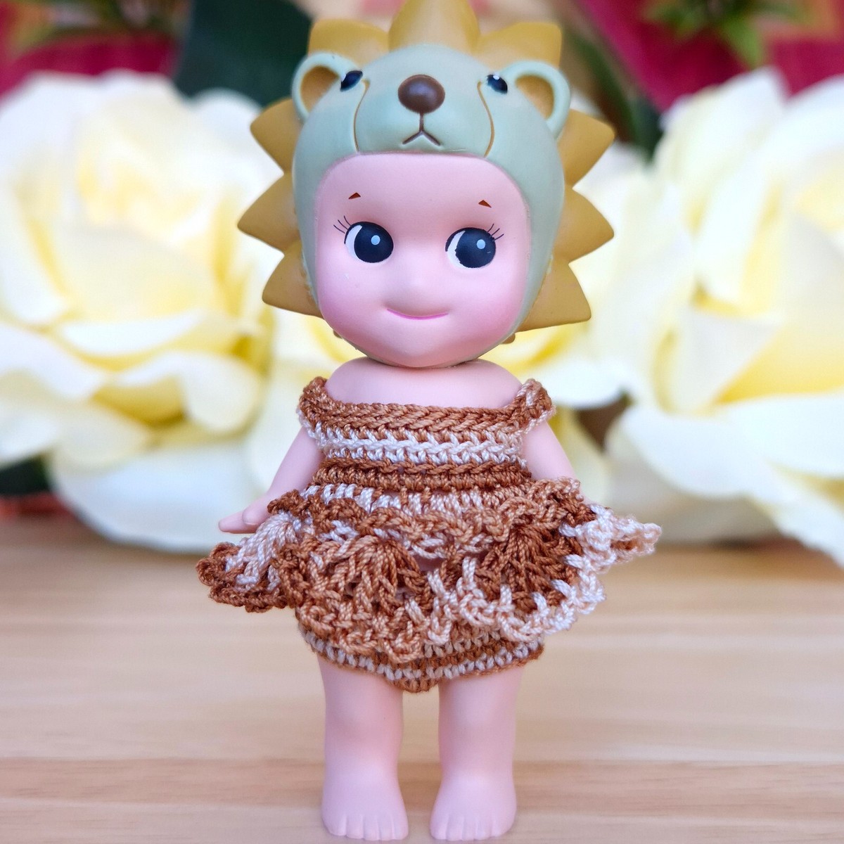 Authentic] 🦁 Lion Sonny Angel Animal Series 2011 🌾 Caramel Mini