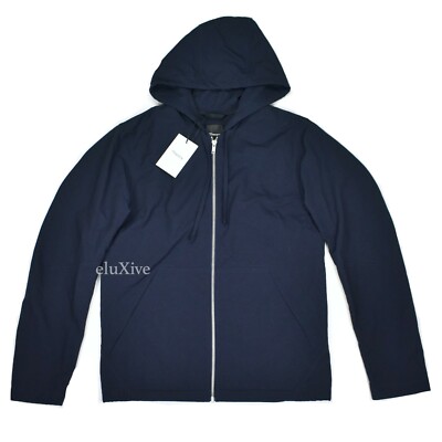 Theoryさん専用 NWT $395 Theory Men Classic Navy Blue Zip Up Rain Jacket