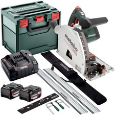 Metabo KT18LTX66BL 18V Brushless Plunge Saw 2 x 5.2Ah Battery & Guide Rail Kit