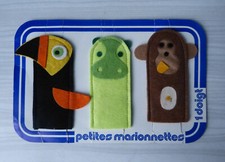 #Vintage# Lot de 3 Marionnettes à doigt
