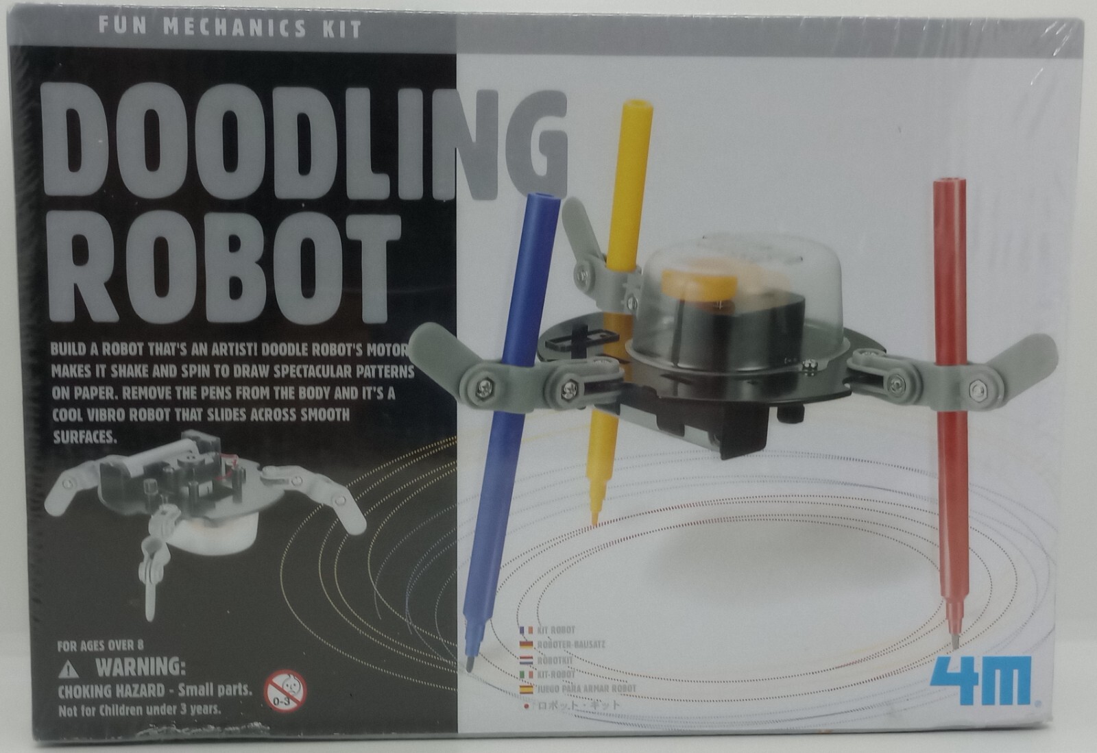 DOODLING ROBOT Fun Mechanics Kit #4575 by 4M, 2018 ~ Ages 8+ ~NEW FACTORY SEALED