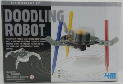 DOODLING ROBOT Fun Mechanics Kit #4575 by 4M, 2018 ~ Ages 8+ ~NEW FACTORY SEALED