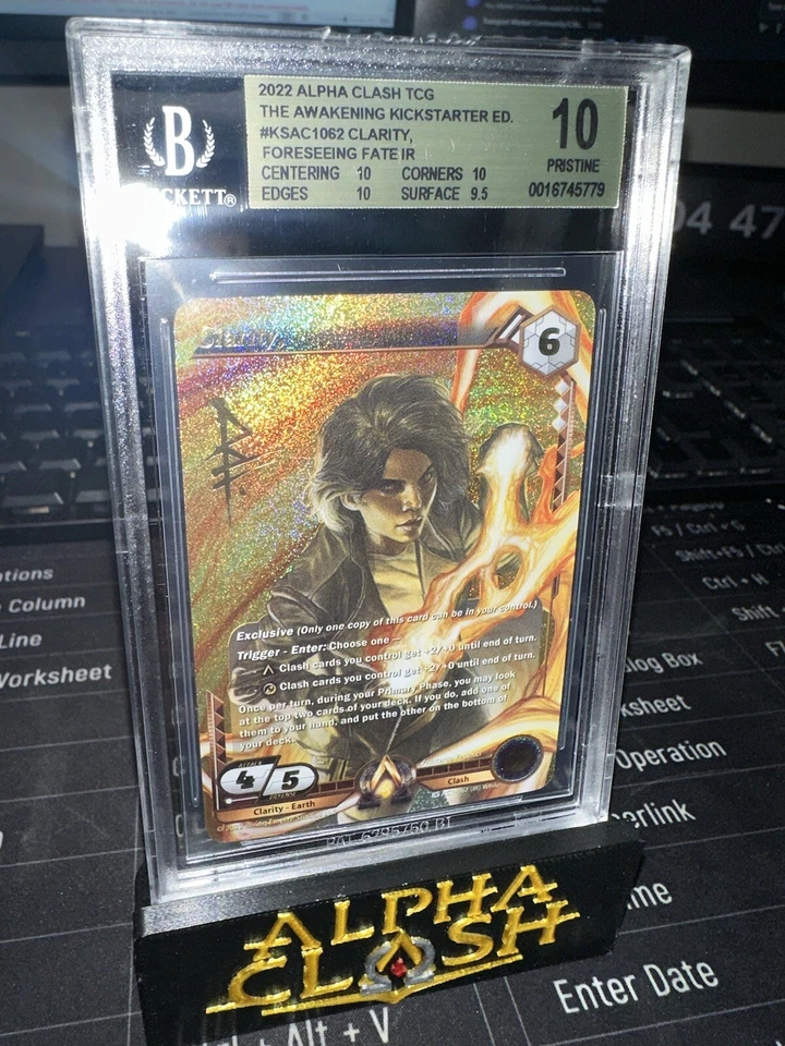 Alpha Clash TCG Kickstarter, Clarity, Foreseeing Fate (Iconic Rare) - Image 2 of 2