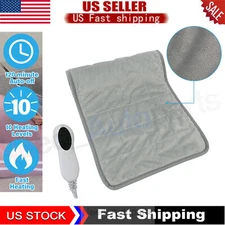 Electric Heating Pad For Back Pain & Cramps Relief 12"x24" Auto Shut Off