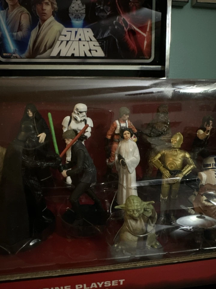 *Juego de mega figuras Disney Star Wars - AGOTADO - ¡con Leia esclava prohibida! COMO NUEVO* Foto 3 de 4