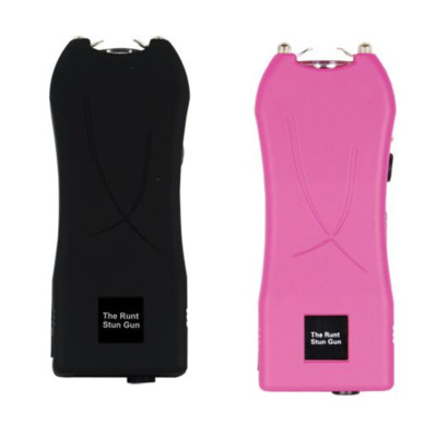Runt Stun Gun Self Defense Personal Protection 2-Pack Black/Pink