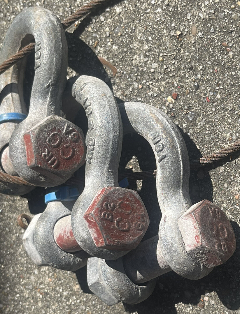 Crosby 1/2 Inch Bolt Type Anchor Shackle - 2 Ton Working Load Limit, Galvanized