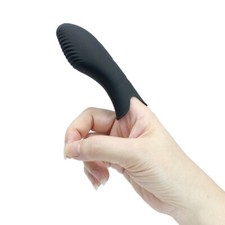 Silicone Vibrating Finger Massager Sleeve Clitoral G-spot Vibrator