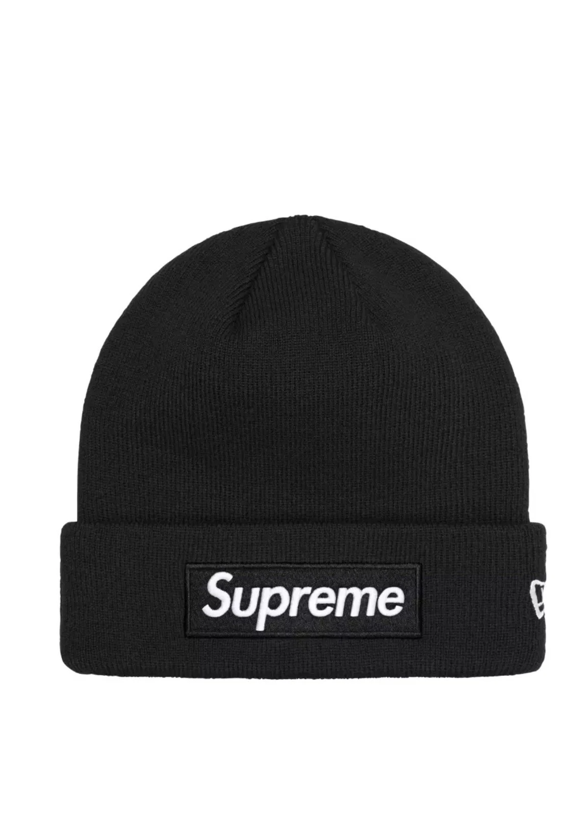SUPREME X New Era BOX LOGO Beanie FW24   Noir   OS