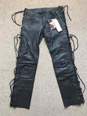Jofama String Jeans Leather womens trousers size 42 UK