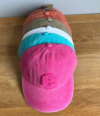 Basecap Baseball Cap Pink Grün Weiß Beige Orange Onesize Damen C Logo Baumwolle