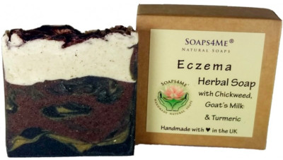 SOAPS4ME EKZEM PFLANZLICHE NATÜRLICHE HANDGEMACHTE SEIFE | KÜKENKRAUT | ZIEGENMILCH 