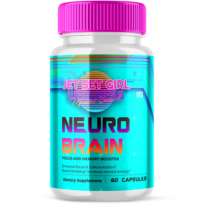 Neuro Brain Support Mental Energy, Boosts Focus & Memory 60 Capsules