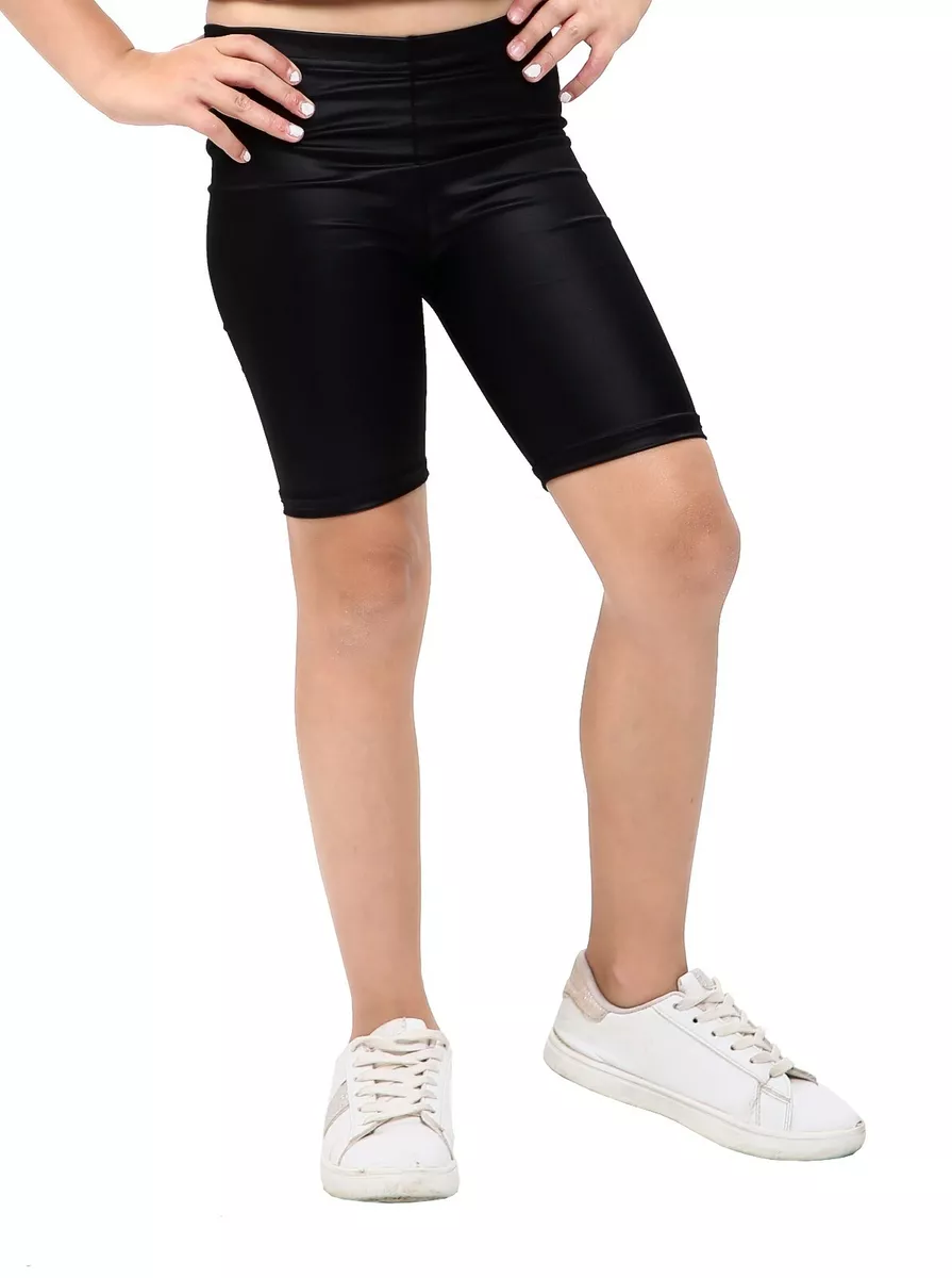 Girls Ladies Black Cotton Cycling Shorts Children Kids School Gym