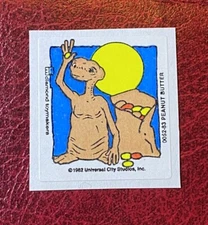 Vintage ET Scratch & Sniff Sticker-Peanut butter - Please Read Item Description