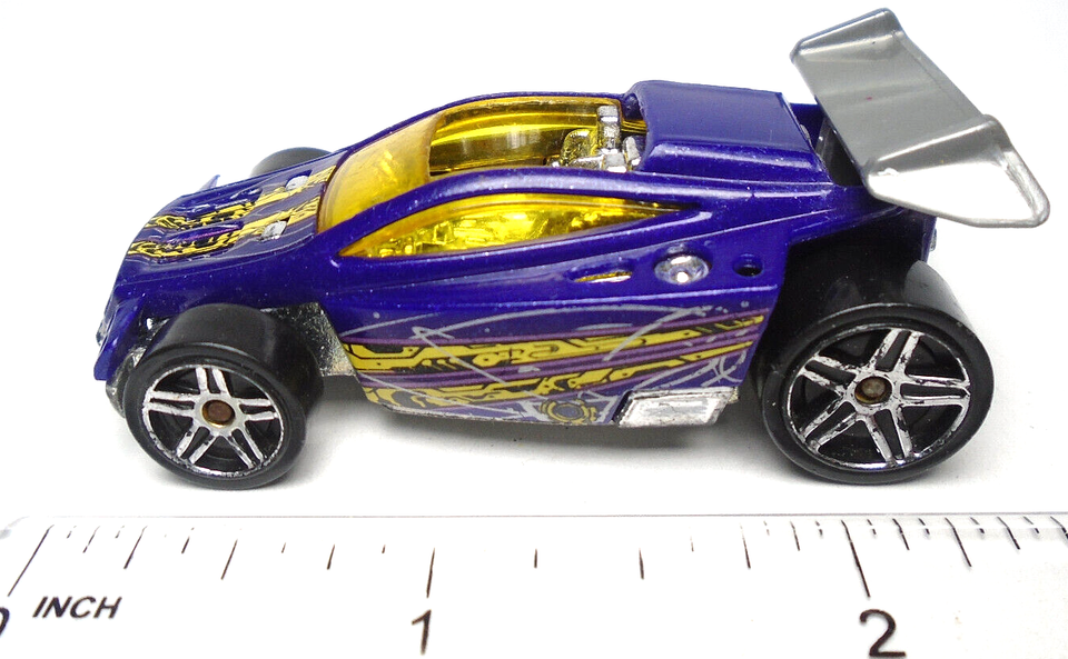 Hot Wheels 2010 Custom '59 Cadillac 1:64 Scale Die-Cast Car – Purple, 159/240 Series, 3 Inches Long - View #12