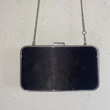 Lulu Townsend Leather Pony Hair Calf Fur Square Chain Handbag Shoulder Bag Purse