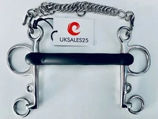 Rubber Mouth Pelham Bit (UKSALES25® Horse Bits) *SAME DAY DISPATCH*