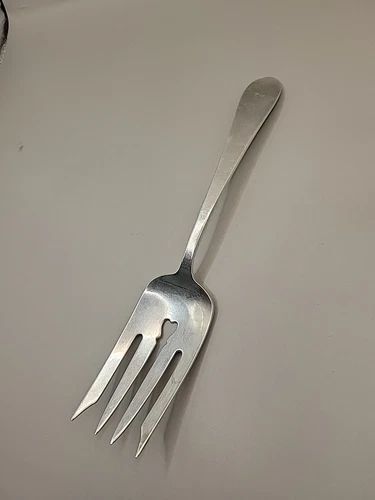 Antique Gorham 1890s Sterling Silver Serving Fork Knickerbocker Plain Pattern