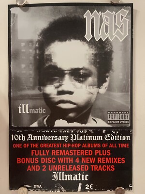 Nas Illmatic 10th Anniversary Promotional Poster 2 sided | eBay