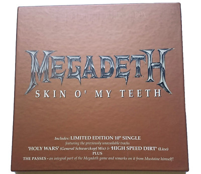 MEGADETH Skin O' My Teeth   BOXSET Vinyl 10''   Spiel & Poster   Limited Edition
