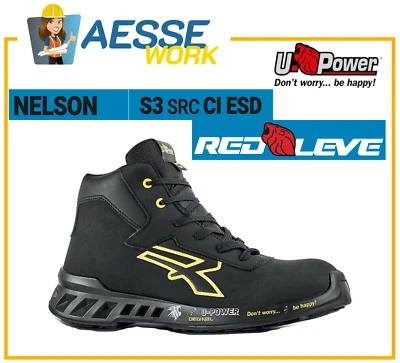 U Power Scarpe Alte Antinfortunische Da Lavoro Upower NELSON s ESD S3S CI FO SR