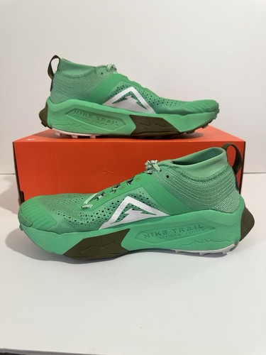 Used Nike ZoomX Zegama Mens Size 8 Green/Olive Trail Running Shoes DH0623-302 O - Bild 4 von 7