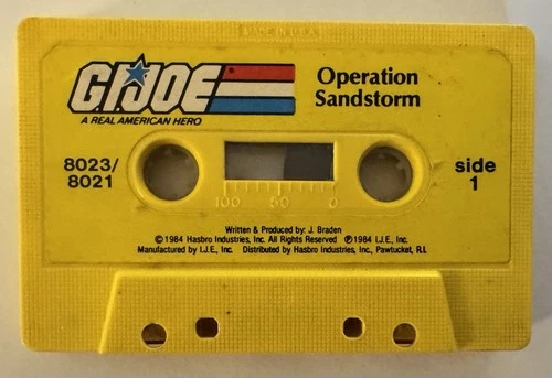 Vintage 1984 GI Joe Operation Sandstorm Cassette Tape