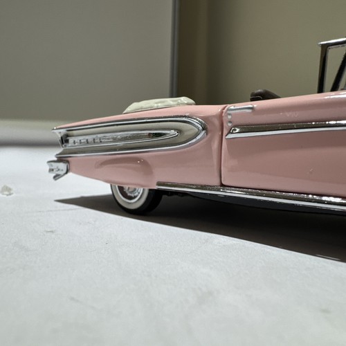 Franklin Mint 1:43 1958 Edsel Citation Convertible Pink Diecast Car B11KC72 - Picture 10 of 19
