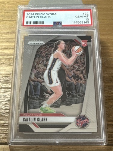 2024 Panini Prizm WNBA Caitlin Clark #22 PSA 10 RC Rookie Card Fever