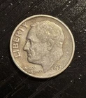 1951 Roosevelt Silver Dime ~No Mint Mark ~ 90% Silver 10c US Coin