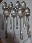 SET OF 8 Dinner Spoons International Silver Blossom Time Sterling