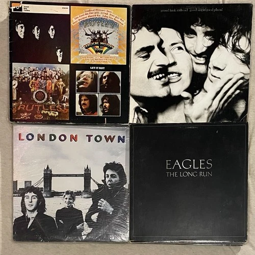 Vinyl Record LP Lot Rock Wings London Town Eagles Long Run Rutles Classic Rock