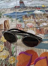 Dior Men's Black Sunglasses DiorGenese Homme Round 100 UV Protection Pre-Loved