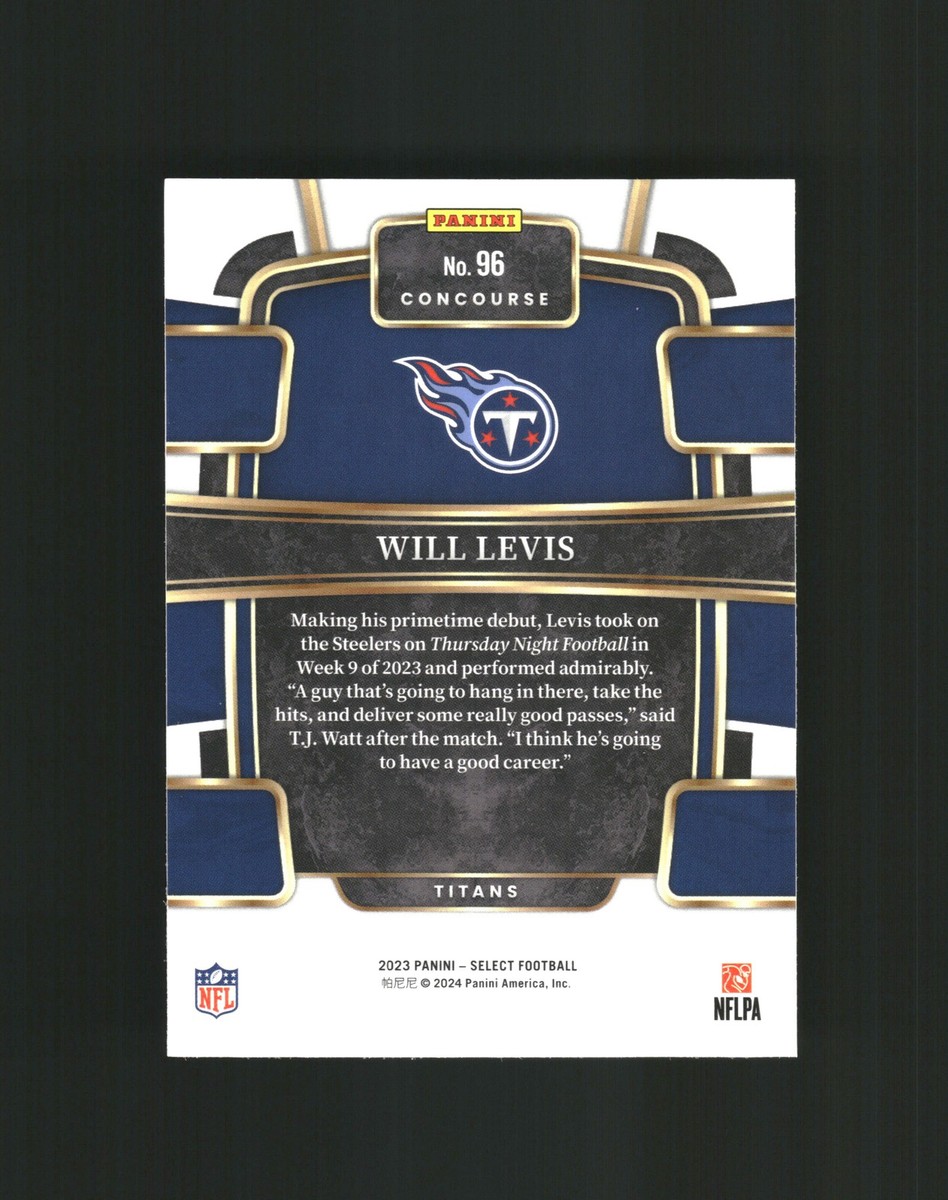 Will Levis 2023 Panini Select #96 Tennessee Titans | eBay