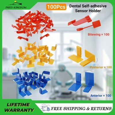 100x Dental Sensor Holder X-ray Self-adhesive Bitewing/Anterior/Posterior Block