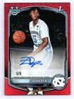 2025-26 Bowman #CPA-ID Isaiah Denis Chrome Prospect Autographs Red Geometric #/5