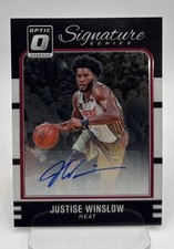 Justise Winslow 2016-17 Donruss Optic Signature Series Rookie Auto #44 Heat