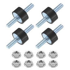 4Pcs M6 x 18mm Rubber Mounts 10 x 20mm Rubber Vibration Isolator with Nuts